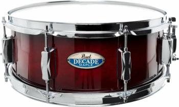 Pearl Decade Maple  DMP1455S/C261 14" Deep Red Burst Snare bubon