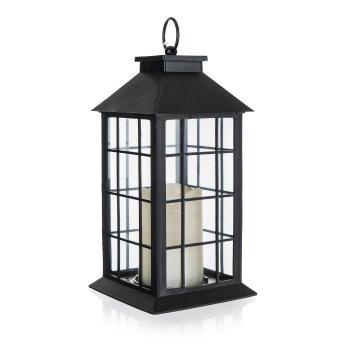 Felinar Home Decor. cu lumânare LED, 14 x 14 x 29 cm