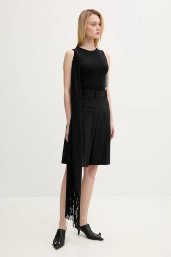 Top MM6 Maison Margiela dámska, čierna farba, jednofarebná, S52NL0069.MTJ017