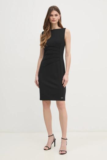 Šaty Calvin Klein čierna farba, mini, priliehavé, K20K208433
