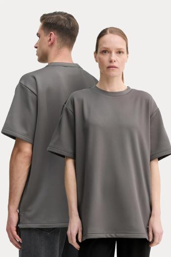 Tričko Rains Sintra Fleece Tee šedá farba, jednofarebný, 21800.13