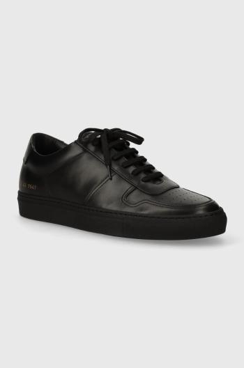 Kožené tenisky Common Projects Bball Low in Leather čierna farba, 2155