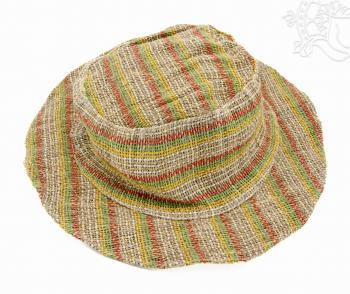 Kender (Hemp) kalap rusztikus stílusban - 34 cm