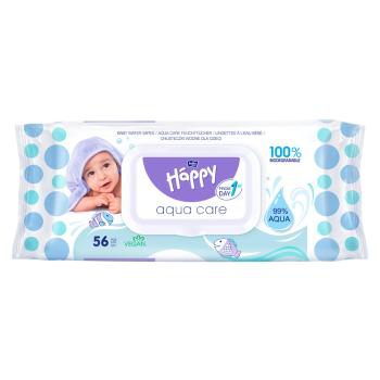 BELLA HAPPY Baby čistiace obrúsky aqua care 56 kusov