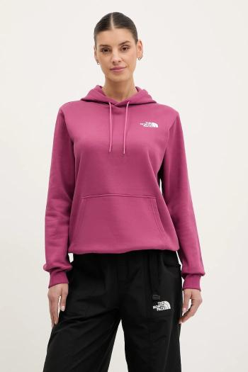 Mikina The North Face Simple Dome dámska, ružová farba, s kapucňou, s potlačou, NF0A89EY6EO1