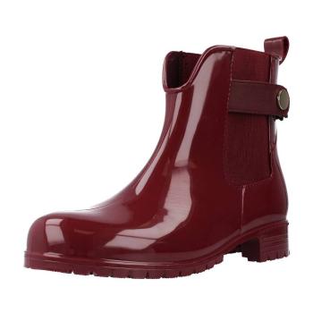 Tommy Hilfiger  ANKLE RAINBOOT WITH META  Čižmy Bordová