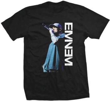 Eminem Tričko Mic. Pose Unisex Black M