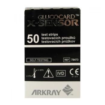 Testovacie prúžky GLUCOCARD X-METER SENSORS 50ks