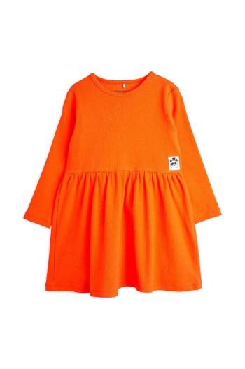 Dievčenské šaty Mini Rodini červená farba, mini, áčkový strih, 2475012242