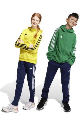 Detské tepláky adidas Performance TIRO23L SW PNTY tmavomodrá farba, s nášivkou