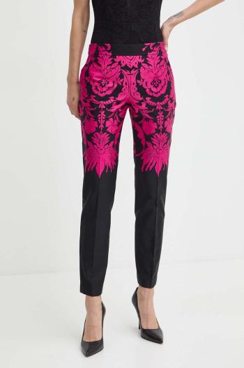 Nohavice Luisa Spagnoli RUNWAY COLLECTION dámske, priliehavé, stredne vysoký pás, 541151,