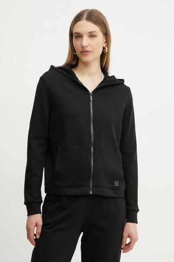 Mikina Armani Exchange dámska, čierna farba, s kapucňou, jednofarebná, XW000088 AF10172