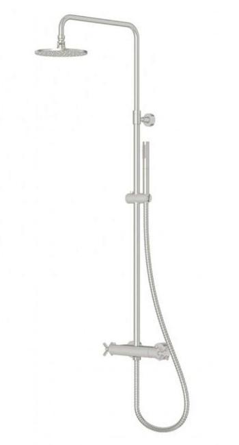 STEINBERG STEINBERG - 250 Sprchový set s termostatom, priemer 20 cm, kefovaný nikel 250 2721 BN