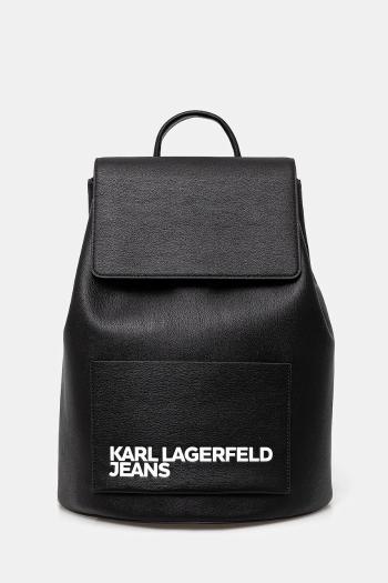 Ruksak Karl Lagerfeld Jeans dámsky, čierna farba, veľký, jednofarebný, A2W30251
