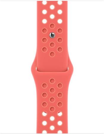 Szíj Apple Watch 45 mm Nike sport szíj - erős narancs / halvány bíbor