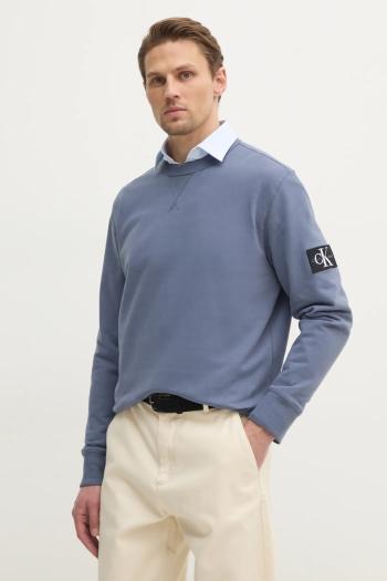 Bavlnená mikina Calvin Klein Jeans pánska, jednofarebná, J30J323426