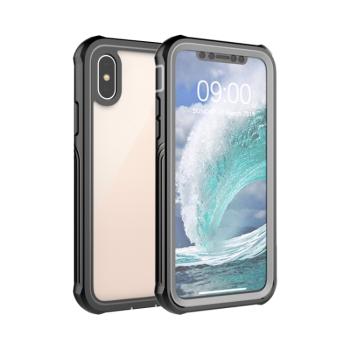 SOLID Obojstranný kryt Apple iPhone X / XS čierny