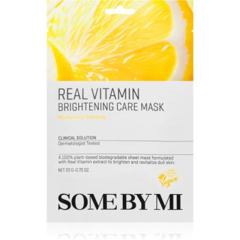 Some By Mi Clinical Solution Vitamin Brightening Care Mask rozjasňujúca plátienková maska s antioxidačným účinkom 20 g