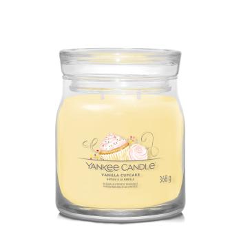 Yankee Candle Aromatická sviečka Signature sklo stredná Vanilla Cupcake 368 g