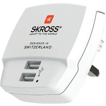 SKROSS USB UK, 2 400 mA, 2× USB výstup (DC10UK)