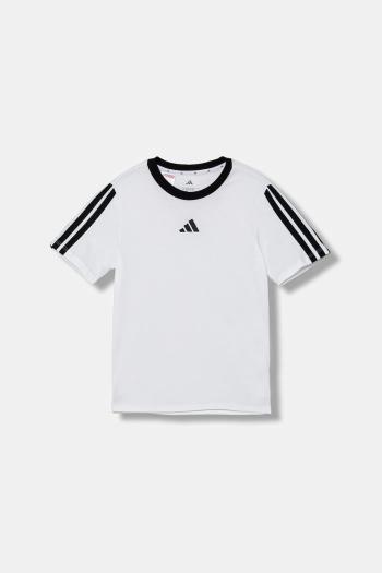 Detské bavlnené tričko adidas biela farba, JW8628