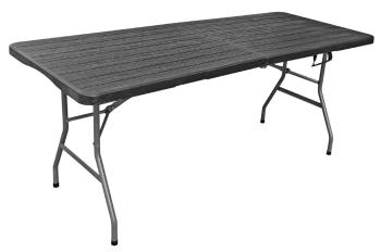 ArtRoja Záhradný stôl CATERING | čierna wood 180cm