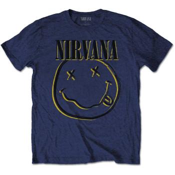 Nirvana tričko Inverse Smiley Modrá 9 – 10 rokov