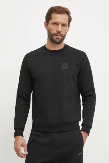 Mikina Boss Green pánska, čierna farba, jednofarebná, 50534193