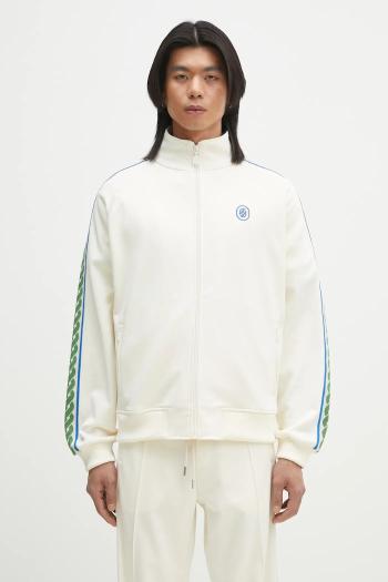 Mikina Drôle de Monsieur La Track jacket Tresse pánska, béžová farba, s nášivkou, G-SJ007-PL135-OW