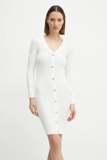 Šaty Guess béžová farba, mini, priliehavé, W5RK09 Z3KT0