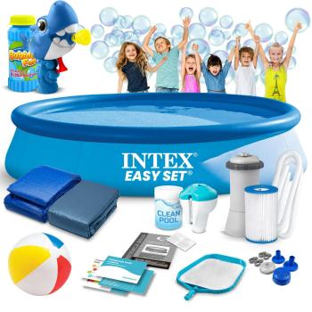 Intex kerti gyerekmedence 366 x 76 cm 15in1 intex 28132 + ingyene...