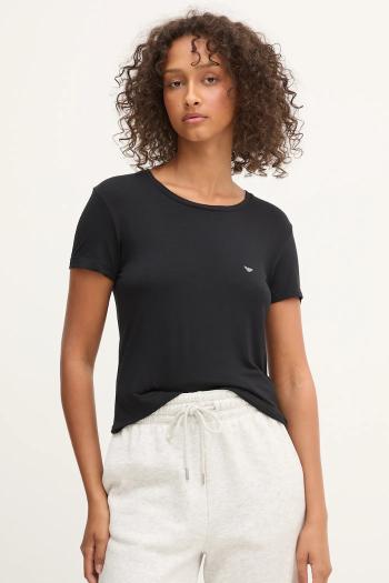 Tričko Emporio Armani Underwear dámske, čierna farba, EW000408 AF10889