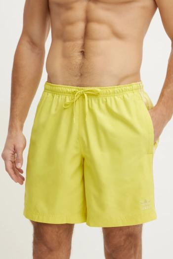 Plavkové šortky adidas Originals Adicolor žltá farba, JD0962