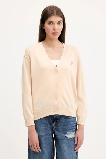 Kardigán s prímesou vlny Guess Jeans čierna farba, ľahké, W4BR16 Z3HO2