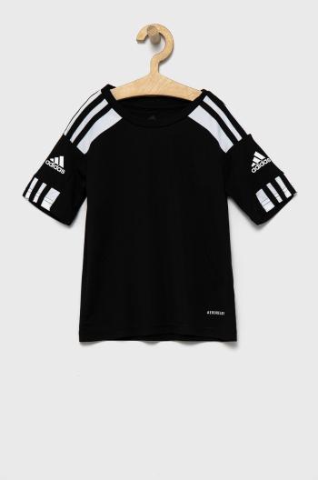 Detské tričko adidas Performance GN5739 čierna farba, s potlačou