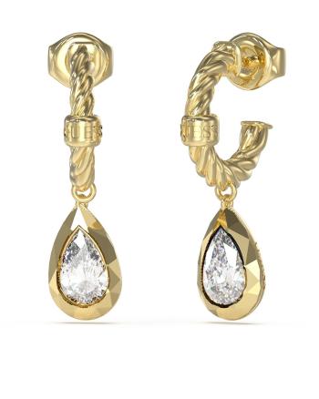 Guess Očarujúce pozlátené náušnice 4G Light JUBE05243JWYGT/U