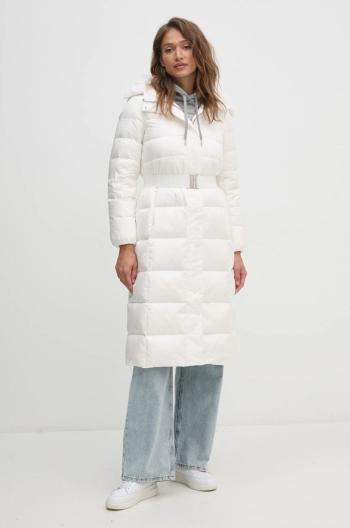 Páperová bunda Geox dámska, biela farba, zimná, W4626V-T3146-F1680