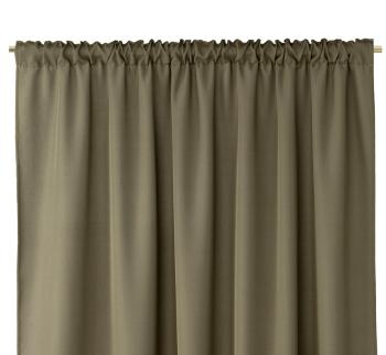 ArtFlhf Zatemňujúci záves OXFORD PLEAT  P | 140 x 250 cm Farba: Kaki