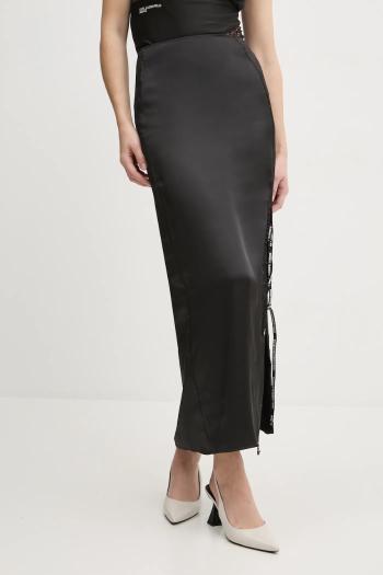 Sukňa Karl Lagerfeld Jeans čierna farba, maxi, puzdrová, A1W12010