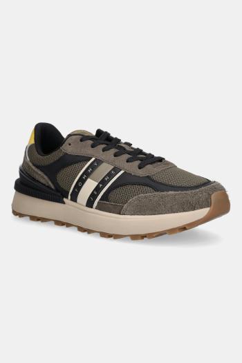 Tenisky Tommy Jeans TJM TECHNICAL RUNNER ESS čierna farba, EM0EM01537
