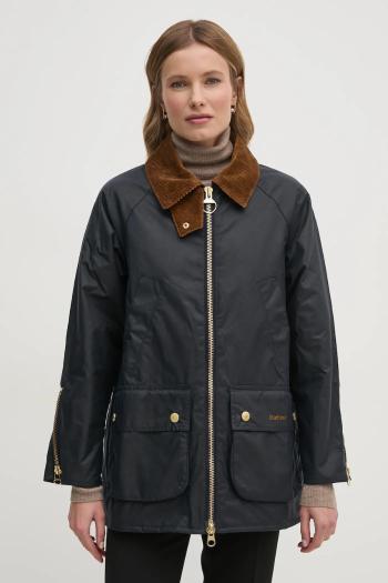 Bunda Barbour dámska, tmavomodrá farba, prechodná, LWX1447NY71