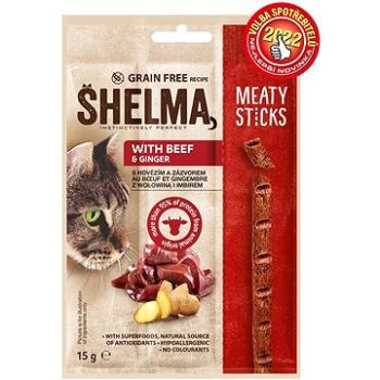 Shelma snack mäsové tyčinky bez obilnín, hovädzie 15 g (8595606407251)