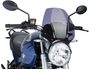 Motor plexi PUIG NEW GEN SPORT sötét füstszínű, BMW R 1200 R (2007-2014) járművekhez