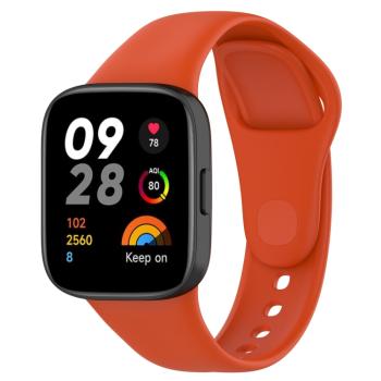 SILICONE Vymeniteľný remienok pre Xiaomi Redmi Watch 3 oranžový