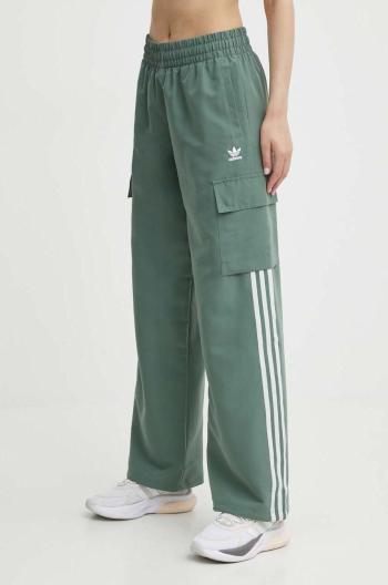 Tepláky adidas Originals zelená farba, s nášivkou, IZ0716