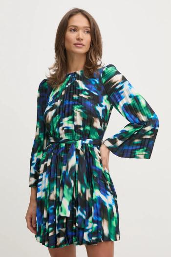 Šaty Dkny čierna farba, mini, áčkový strih, DD4JYD78