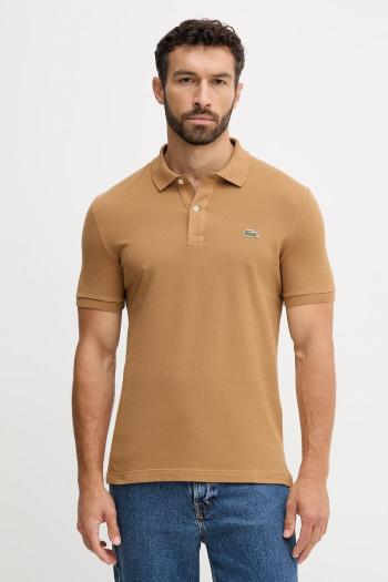 Bavlnené polo tričko Lacoste biela farba, jednofarebné, PH4012