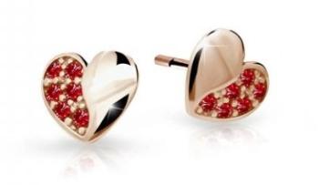 Cutie Jewellery Detské náušnice z ružového zlata C2160-30-X-4 červená