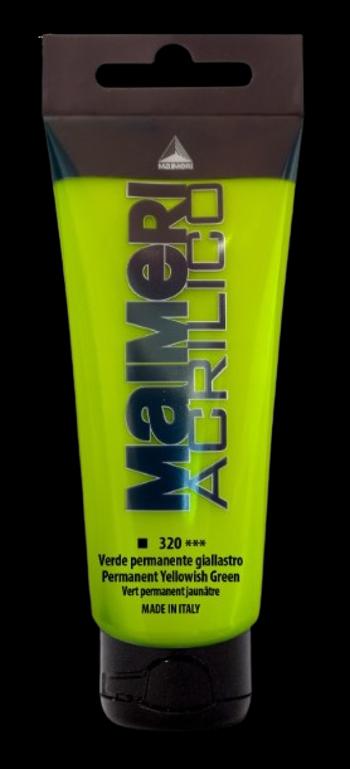 MAIMERI ACRILICO - Akrylové farby 320 - permanent yellowish green, 0,2 L