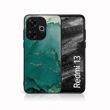 MY ART Ochranný kryt pre Xiaomi Redmi 13 GREEN MARBLE (145)